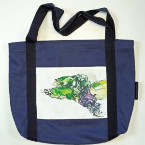 Kohlrabi Blue Canvas Market Bag